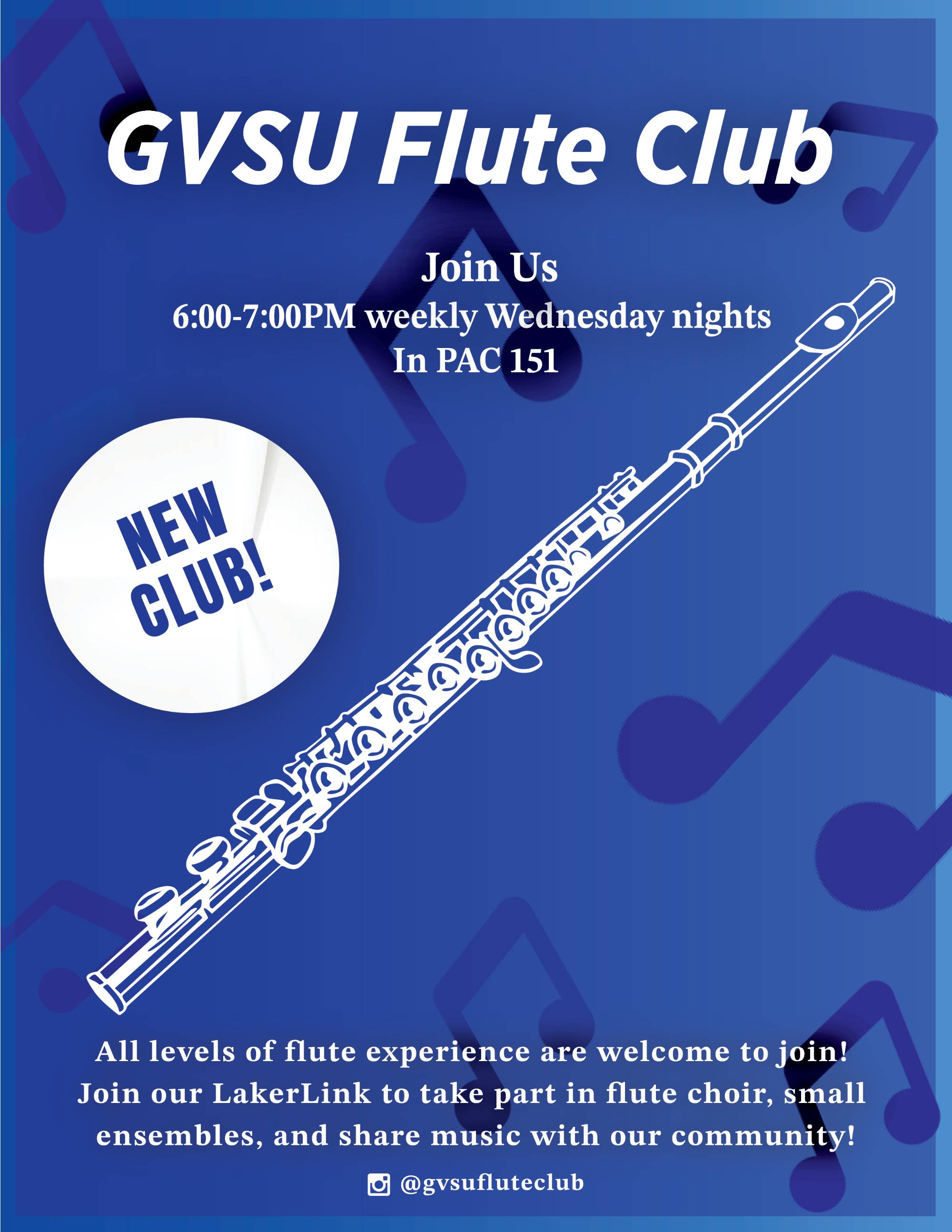 Flute Club promotional poster
